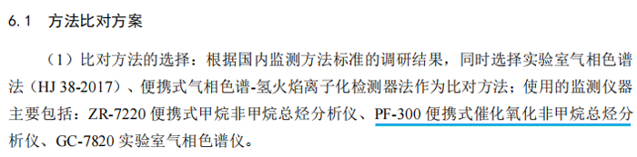 《固定污染源廢氣總烴、甲烷和非甲烷總烴的測定便攜式催化氧化-氫火焰離子化檢測器法》