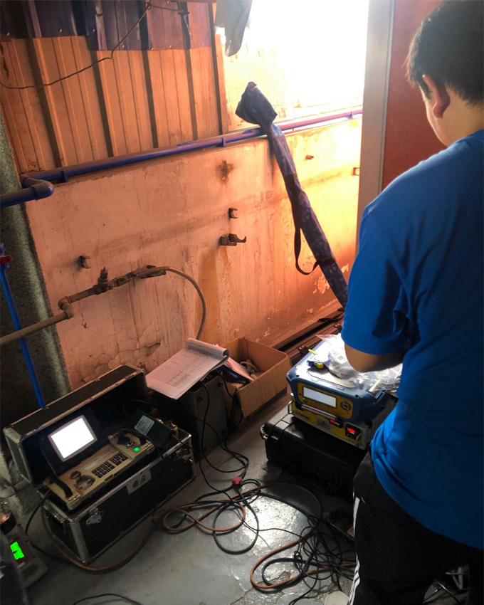 我司與北京譜尼用戶前往4s店噴漆車間測(cè)試