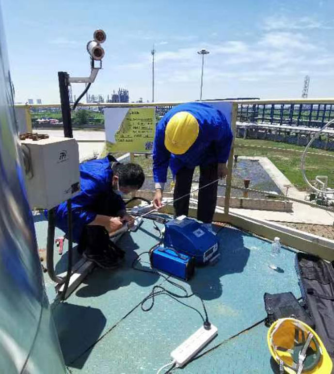 山東潤澤石化有限公司現(xiàn)場測試