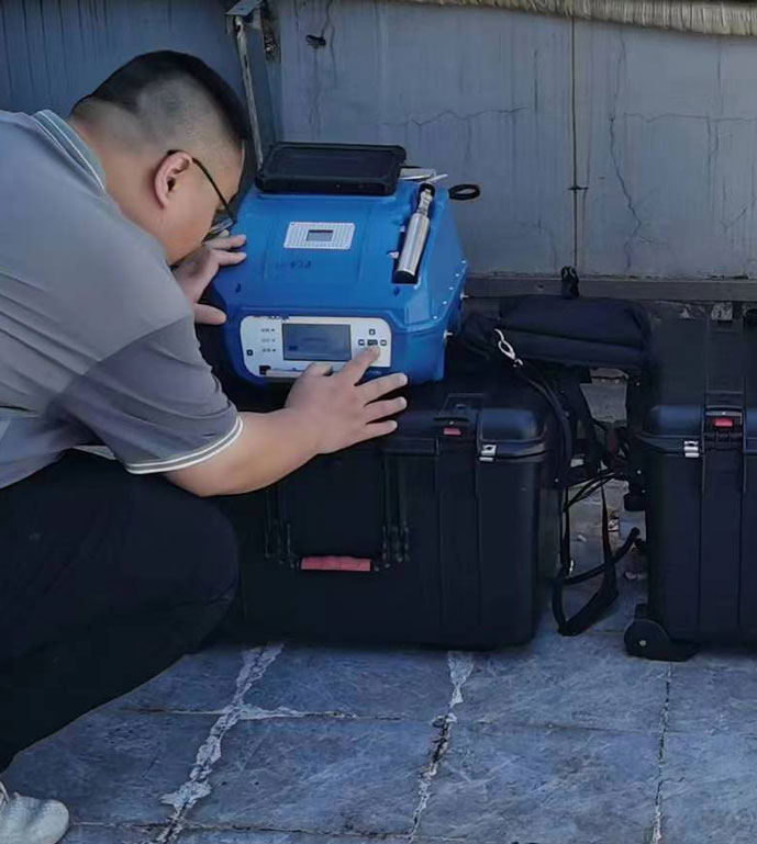 贛州某電業(yè)公司非甲烷總烴濃度現場測試